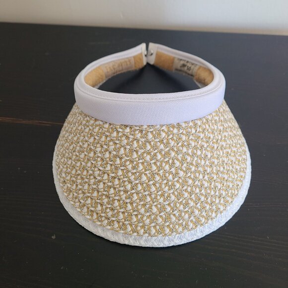 Eric Javits White Bradfield Squishee Visor UPF 50+ - Picture 5 of 5